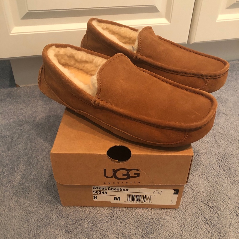 UGG Men’s “Ascot” Slipper Chestnut (8M)